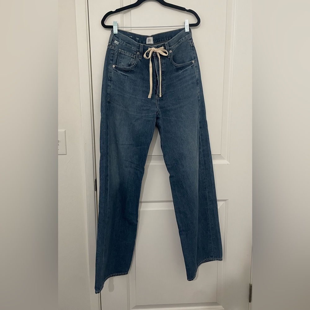 Citizens Of Humanity Blue Jeans with drawstring (inseam 31’ in)